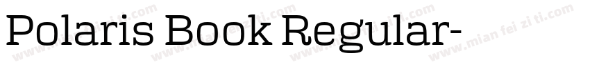 Polaris Book Regular字体转换